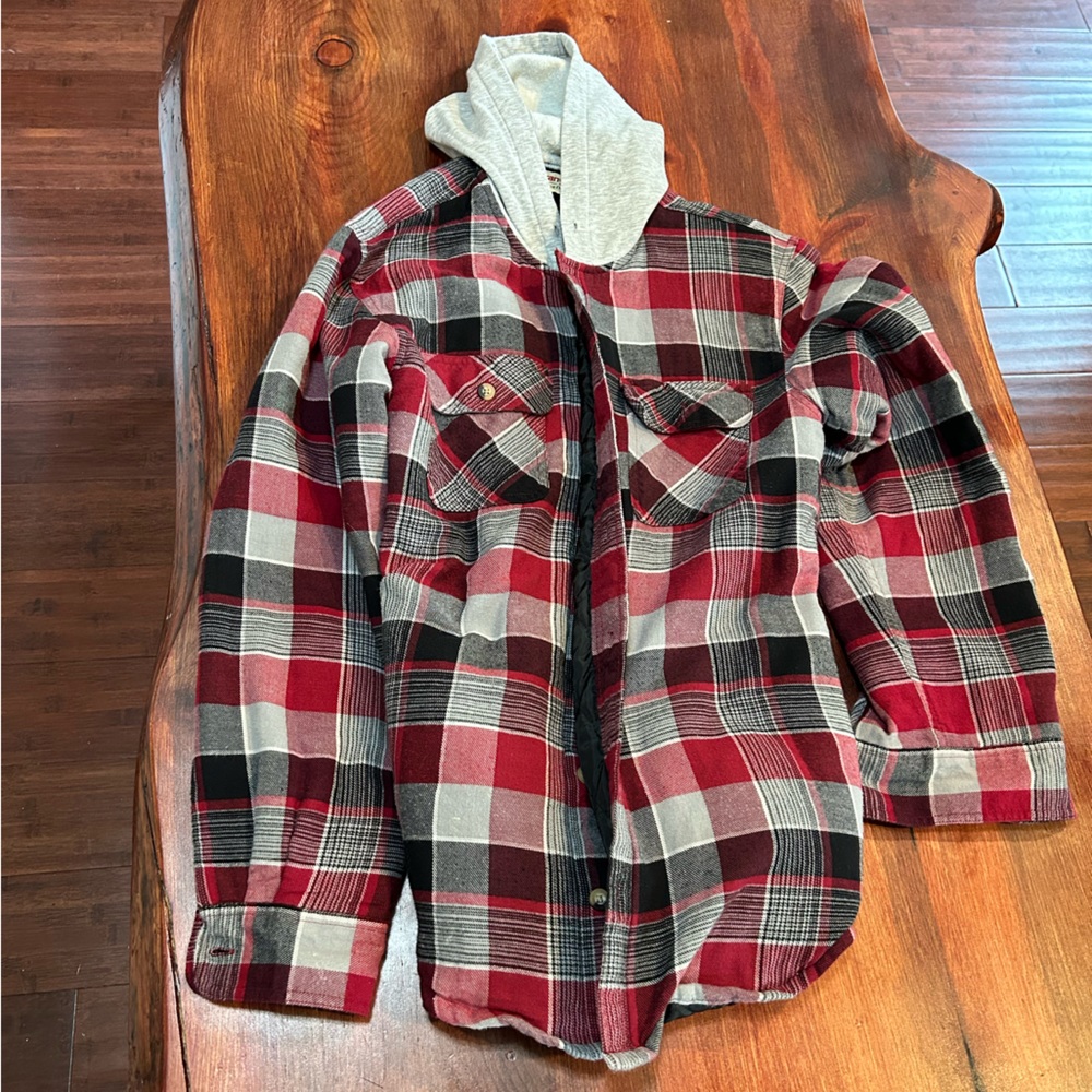 Wrangler Flannel Hoodie w/ Inside Liner